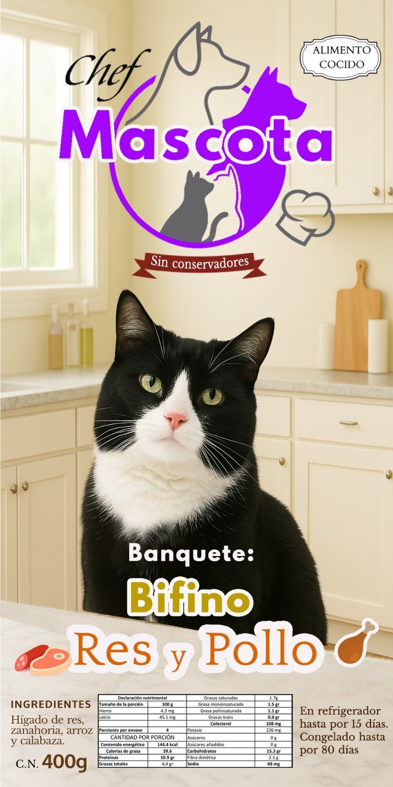 Banquete Bifino – Res y Pollo (Gato)